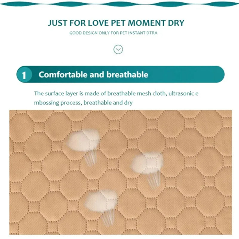 Winter Dog Pee Pad Reusable Washable Dog Urine Mat Car Seat Floor Sofa Waterproof Absorbent Puppy Cat Training Pet Supplies