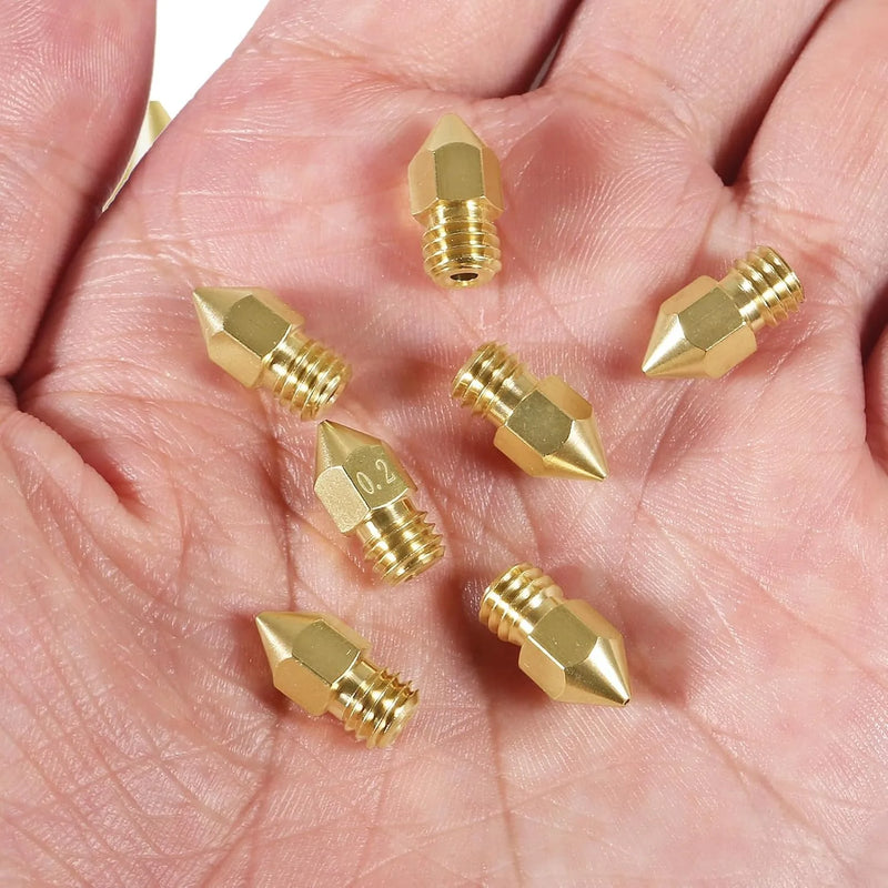 0.4/0.6mm MK8 Extruder Nozzle 3D Printer Nozzle for Creality Ender 3/3 Pro/3 V2, Ender 5/5 Pro, CR-10/10S, Makerbot, 3D Printer