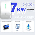 Electric Car Charger 22KW 11KW 7KW Wallbox 3Phase EV Charger Type2 IEC62196-2 Type1 J1772 Socket 5M Cable with Cards APP