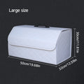Car Trunk Organizer Box Large Capacity Auto Multiuse Tools Storage Bag Stowing Tidying Leather Folding for Car Trunk Storage Box