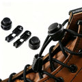 1Pair Men and Women No Tie Shoe Laces Spring Button Up Elastic Shoelaces Shoe Accessories Sneakers Classics Solid Color Shoelace