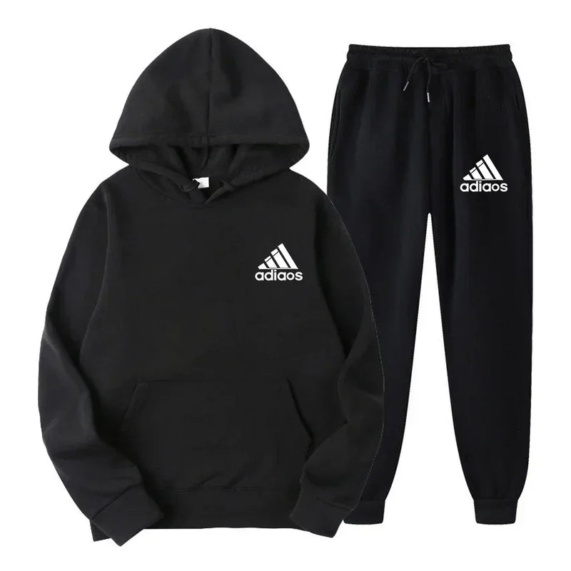 Popular autumn and winter hooded sweatshirt+jogging pants set suitable for both men and women in sports and - View 11 | SAMAG