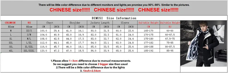 Winter Men's Long Down Jacket Fashion Male Thermal Parkas Coats Casual Men Classic Fur Collar Warm Padded Jackets Clothing 5XL