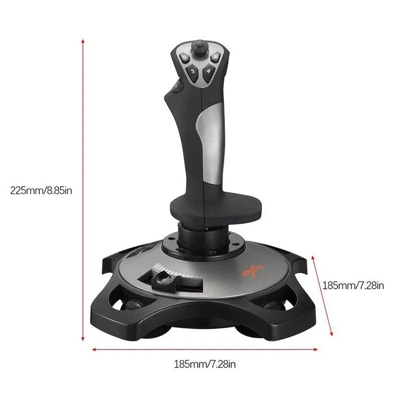 PXN-2113 Flight Simulator Gamepad Controller Joystick For PC/Desktop Simulation Aircraft Vibration Game Controller Accessories