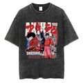 Washed Retro Japanese Anime Akira Print 100%Cotton Men Woment T-shirt Summer Autumn Daily Sports Party Casual Loose Short Sleeve