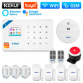 KERUI W181 WIFI GSM Alarm System Kit with Door/Window Sensor for Home Security Support Alexa Tuya Smart APP Remote Control