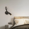 LED Wall lamp 3W Modern Bedroom Bedside Reading Study Book Lamp Black Silver Light Body wall light EU US Plug Cord