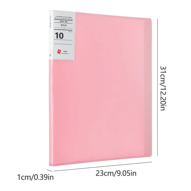 A4 Semi Transparent PP Brochure, Multiple Page Sizes To Choose From, Classified Insert Folder, Conference Document Organization,