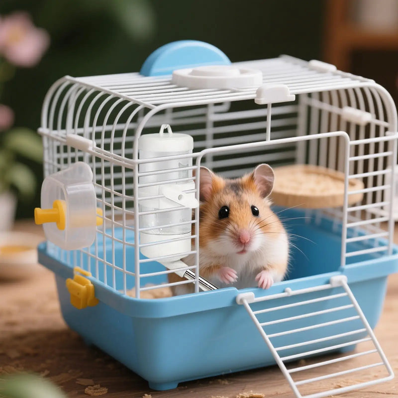 Water Bottle for Hamster Ferrets Water Dispenser No Drip Drinker Small Accessories for Cage Gerbil Dwarf Hamster Hedgehog Pet