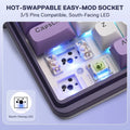 Redragon Wireless Gasket RGB Gaming 108 Keys Mechanical Keyboard,Hot-Swap South-Facing LED Socket,,Mint Mambo Switch