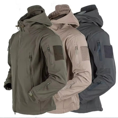 Military Shark Skin Soft Shell Jackets Men Tactical | SAMAG