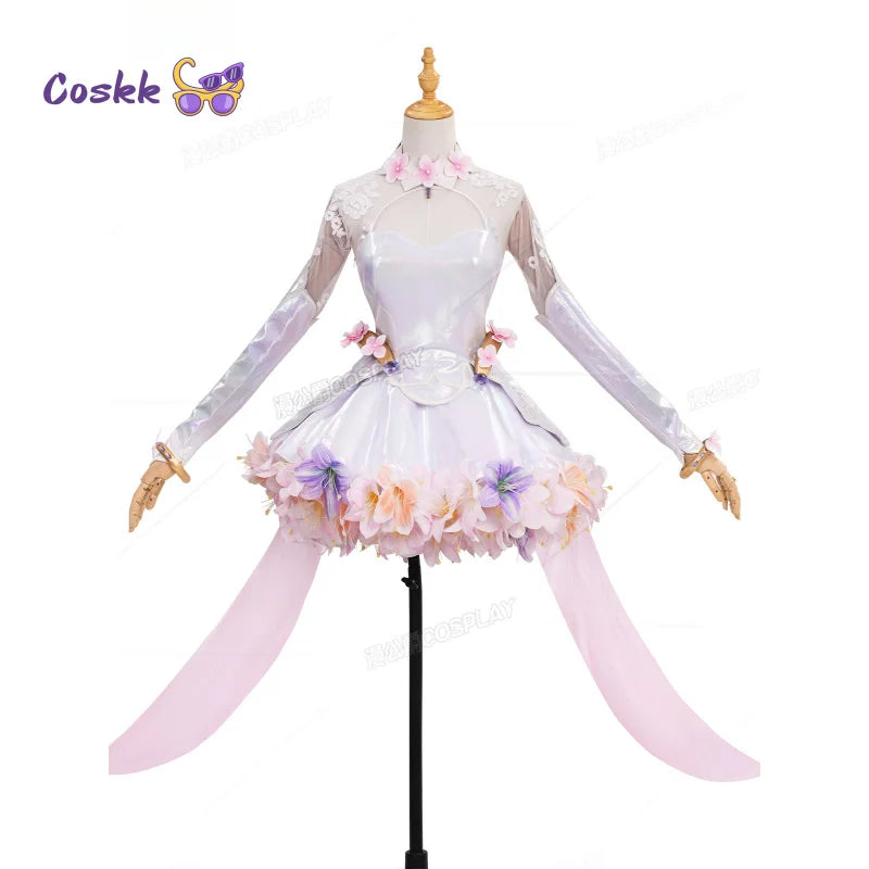Game OW Kiriko Cosplay Costume Uniform Women Flower sweet wedding dress accessorie Halloween carnival Christmas new uniform
