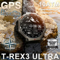 T-Rex 3 Ultra Military Grade GPS Smart Watch 10ATM Waterproof Compass Altimeter Barometric AMOLED Men HD Call Sports Smartwatch