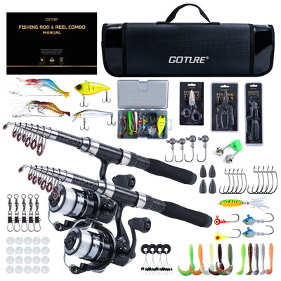 Goture Lure Fishing Rod Kit 1.9M - 2.7M 2 2 Wheel Combos | SAMAG