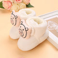 Winter New Cute Cartoon Baby Booties Boy Girl Boots Cotton Soft-Sole Non-Slip Warm Toddler First Walkers Infant Crib Shoes
