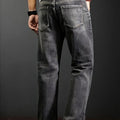 Men's New Straight Leg Stretchable Jeans Casual Pants | SAMAG