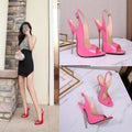 New European And American Large-Size Women's Shoes Fish Mouth Fine High Heels Fashion Sandals 16cm Banquet Elegant Fashionable
