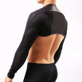 High Quality Men Long Sleeves Arm Shapers Tops Back Shoulder Faux Leather Tops For Men