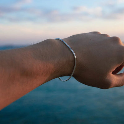 Stainless Steel Snake Chain Bracelet Fashion Jewelry For Men Women Link | SAMAG