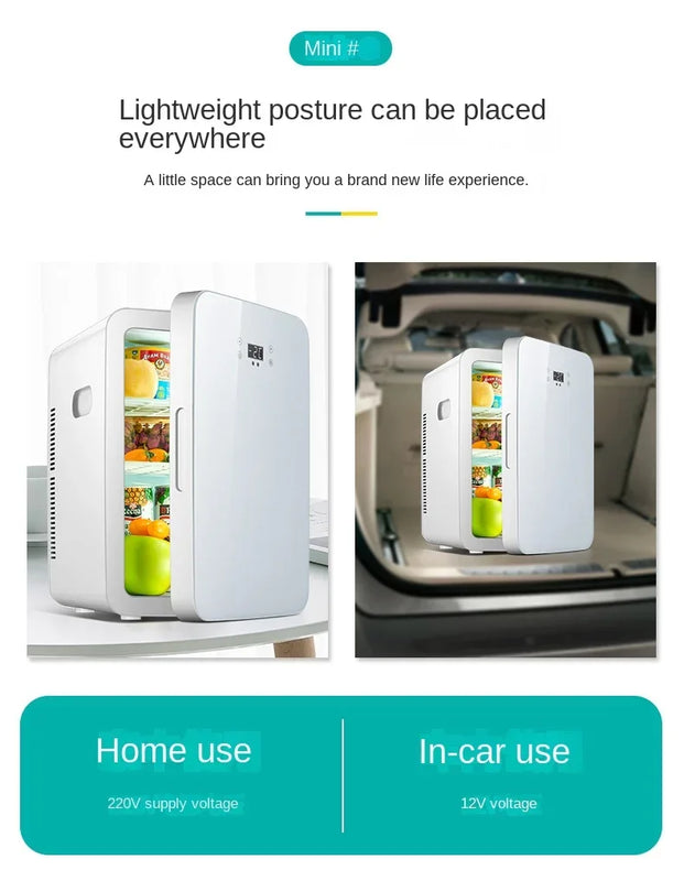 2026 New Upgrade 25L Car Refrigerator Portable Freeze Heating Dual Use Fridge Mini Fridge Compressor Cooler Box For Caravan Camp