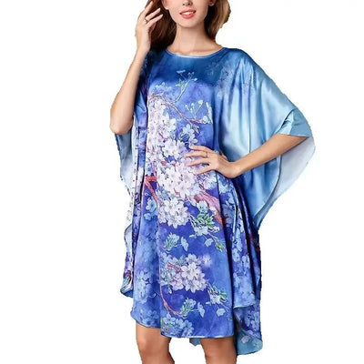19MM100% Mulberry Silk Nightgowns For Women Long | SAMAG