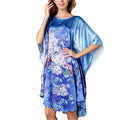 19MM100% Mulberry Silk Nightgowns For Women  Long Silk Nightgown Women Nightdress  Floral Real Silk sleepwear Ladies Female Gift