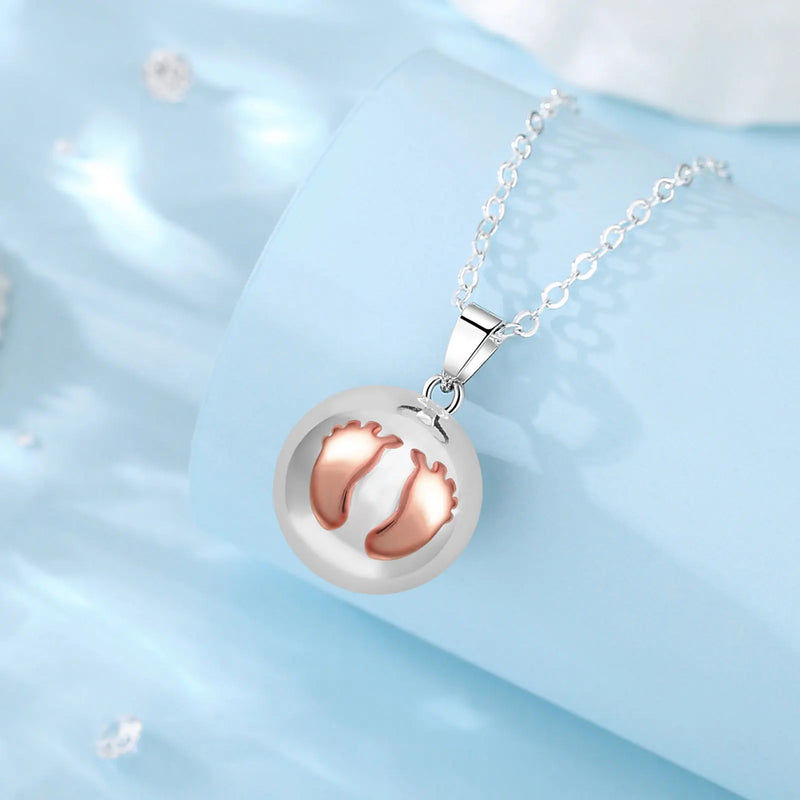 Eudora Harmony Ball Pendant Necklace Pregnancy Chime Ball Mexcian Bola Pendants Wishing Balls Fine Jewelry for Women Best Gift