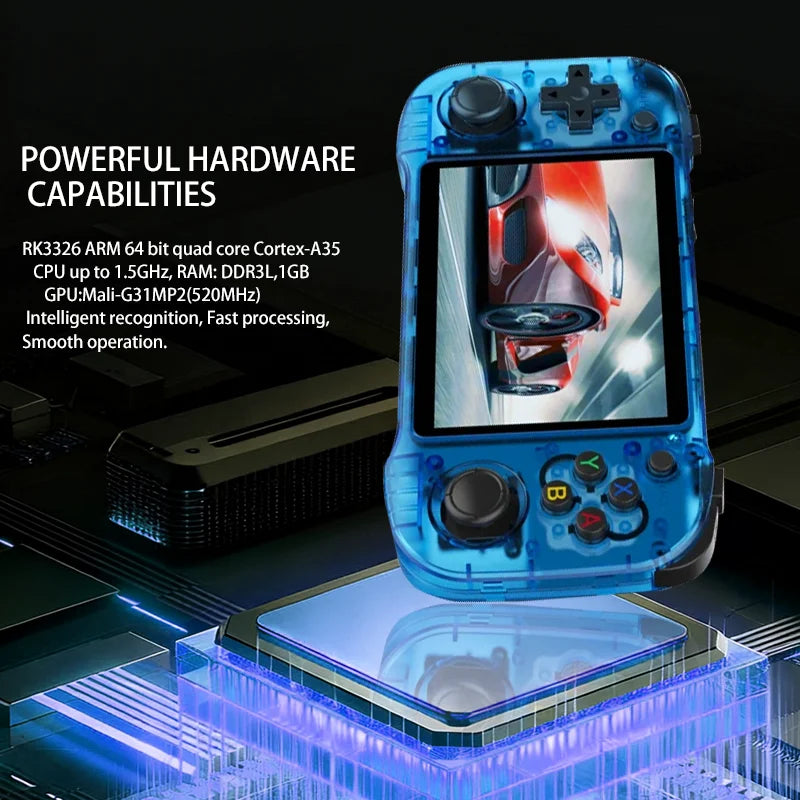 Retro Handheld Game Console 4.2inch R46H Linux System 64G/128G IPS Screen Portable Two-player WIFI Pocket R46S