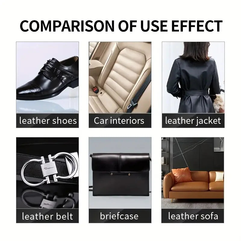 Ifubo Instant Shine Shoe Wax Sponge, Colorless Universal Leather Polish Repair For Shoes, Bags, Car Seats, Sofa Care