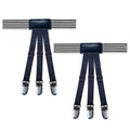 Hot Sell Classic Black Men Shirt Stays Belt With Non-slip Locking Clips Keep Shirt Tucked Leg Thigh Suspender Business Accessory
