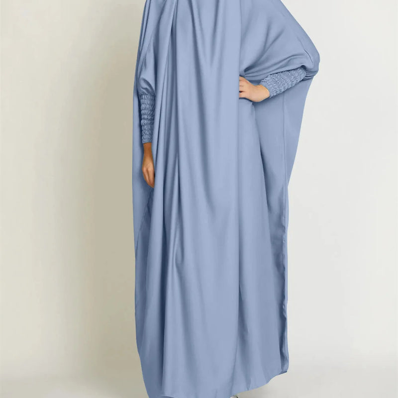 Women One-Piece Hooded Prayer Dress Smocking Sleeve | SAMAG