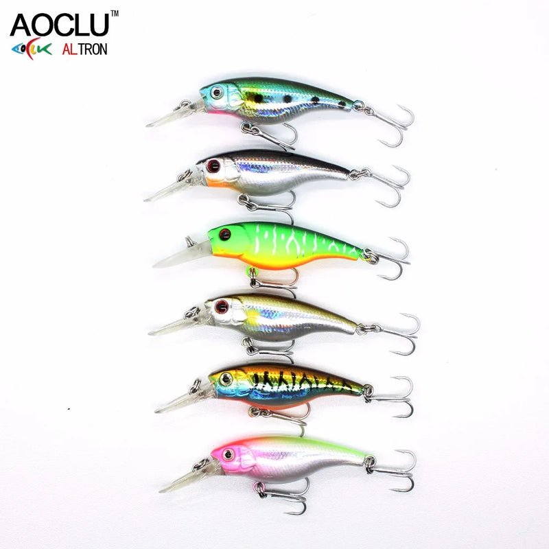 AOCLU Mini Shad 40mm 2.5g Hard Bait Small Minnow Crank | SAMAG