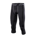 Men's Leggings Compression Pants Sports Leggings Basketball Quarter Shorts Quick Drying Running Training Stretch Fitness Pants