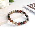 Natural Stone Beads Bracelet For Women Men Agate Crystal Quartzs Aquamarines Jades Jewelry Agates Elastic Bangle Bracelets 6 8mm