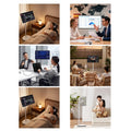 New Product 24 Inch Portable Tv Wifi Android 12 Smart Tv Tablet 10 Point Touch Screen Monitor 360 Rotating Tv Stand