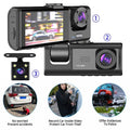 1080P Dual camera Dash Cam for cars,Front And Inside,car camera with IR Night Vision,Loop Recording,wide angle Car DVR Came