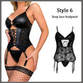 Sexy Women Lingerie Babydoll Underwear PU Leather Dress Erotic Lingerie Sex Costumes Erotic Dress Sex Clothes Dance Clubwear