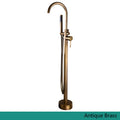 KEMAIDI Golden Plated Bathtub Filler Shower Roman Tub Faucet Set Free Standing Black Bath Shower Systerm Round Spout Mixer Tap