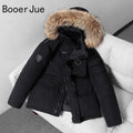 Outdoor Hiking Sports Overcoat Winter Parka Men 90% White Duck Down Removable Cap Cycling Men's Thermal Thick Puffer Jacket Coat