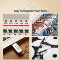 3/6 rolls of white portable label paper, self-adhesive thermal printer stickers, multi-purpose label stickers