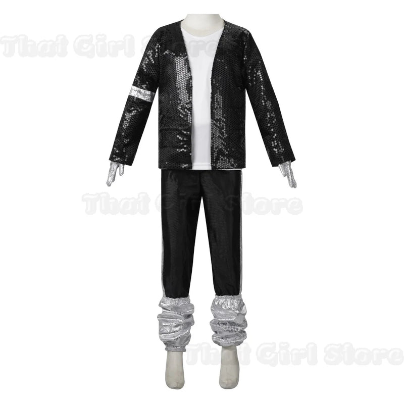 Halloween Coplay outfit for Show Performance Party Michael Jackson Celebrity Birthday Carnival Billie Jean Pop Star MJ costume