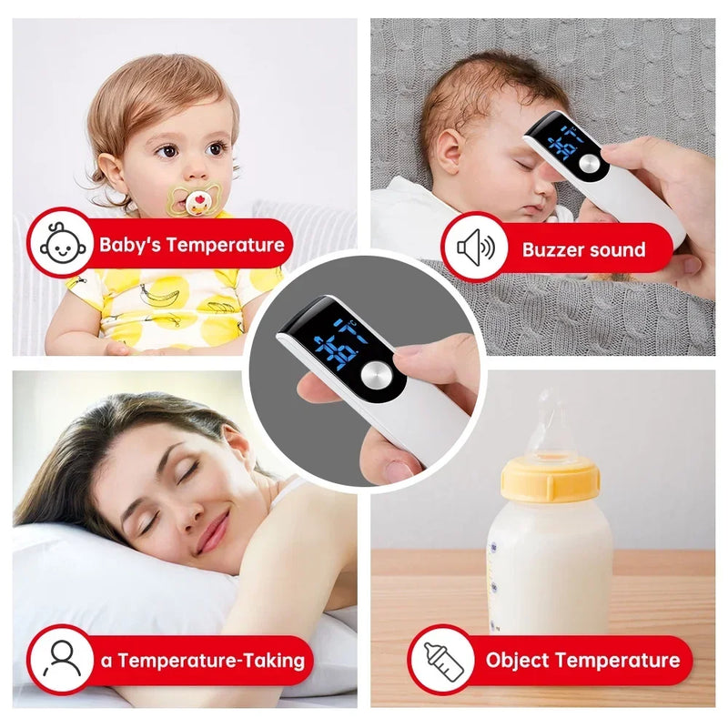 Medical Arm Blood Pressure Meter Tensiometers Tonometer Cuff Fever Thermometer Oximeter Heart Rate 3 IN 1 Set