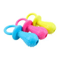 Squeaky Bell TPR Dog Pacifier Toy, Safe Non-Toxic Durable Teething Chew, Gum-Friendly Calming Soothing Dental Cleaning for Puppy Teething Period Daily Play Home Alone Puppies Small Medium Dogs Pet Squeaky Molar Chew Accessory