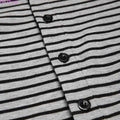 Men Skinny Striped Jumpsuit 2021 Long Sleeve O Neck Buttons Romper Sleepwear Overall Homewear Pajamas Sets Underwear