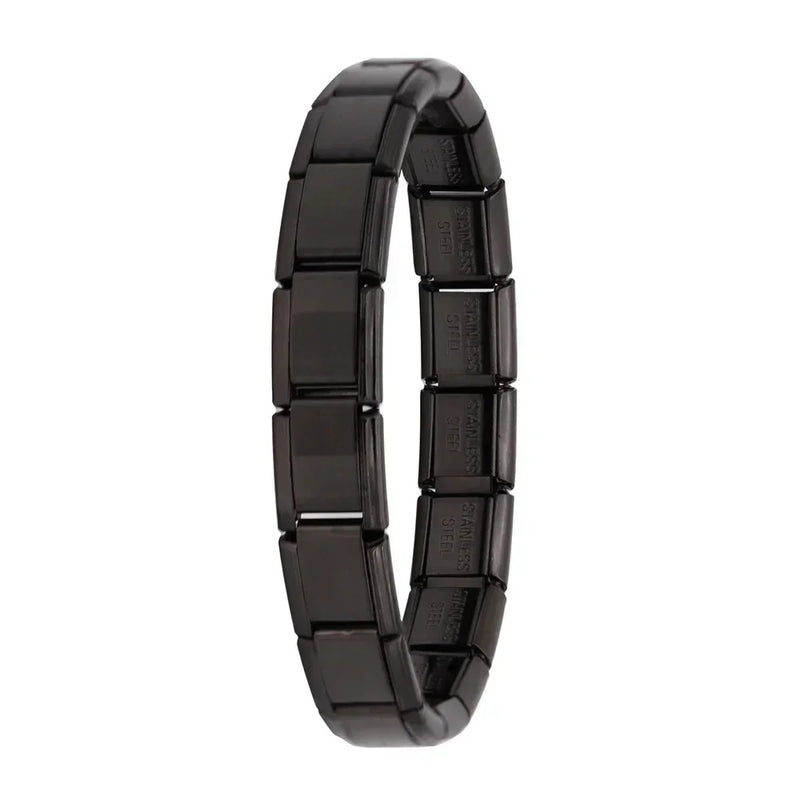 Hapiship New Women's Jewelry 9mm Width Itanlian Elastic Charm Bracelet Fashion Stainless Steel Bangle ST - Visuel 8 | SAMAG