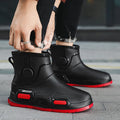 Men's Rain Shoes New Four Seasons Casual Fashion Comfortable Outdoor Anti slip Wear resistant Lightweight Waterproof Rain Shoes