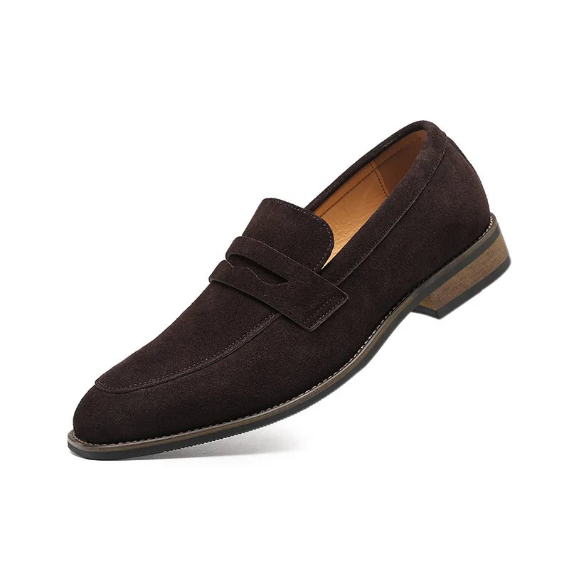 Large size Le Fu shoes men's leather shoes