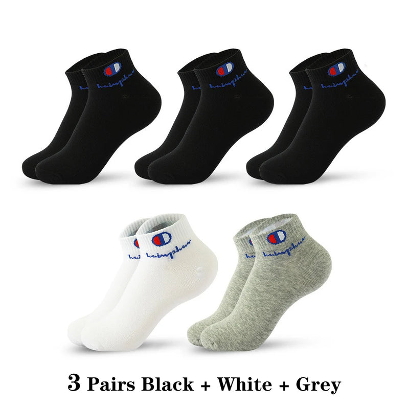 5 Pairs Socks Men Summer Ankle Running Cotton Breathable | SAMAG
