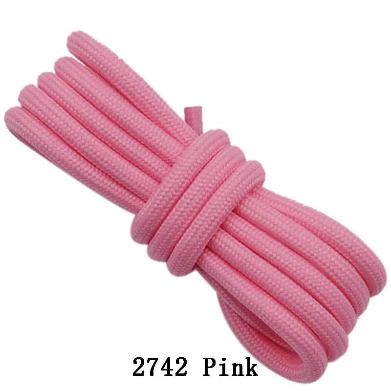 Coolstring Extra Long 5mm Round Shoelaces Sports Laces Colorful Pink Shoestrings Ropes for 350 High Boots 700 Roller Skates