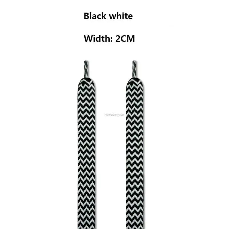 New Flat Shoelaces for Sneakers AF1 Shoe laces Width 1.5cm/2cm/3cm Shoelace luxury brand Laces Shoes 120/140/160cm Strings
